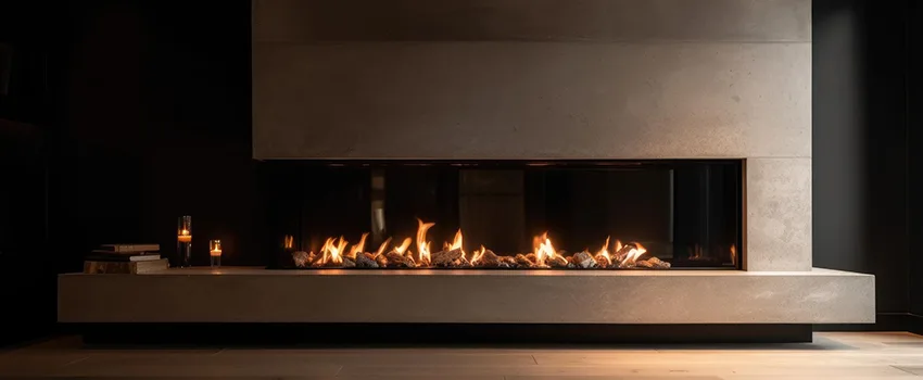 Gas Fireplace Ember Bed Design Services in Highland Village, Texas