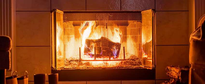 Mendota Hearth Landscape Fireplace Installation in Highland Village, Texas