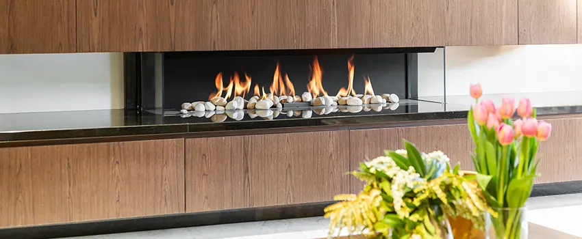 Double-height Fireplace Design Refurbishment in Highland Village, Texas