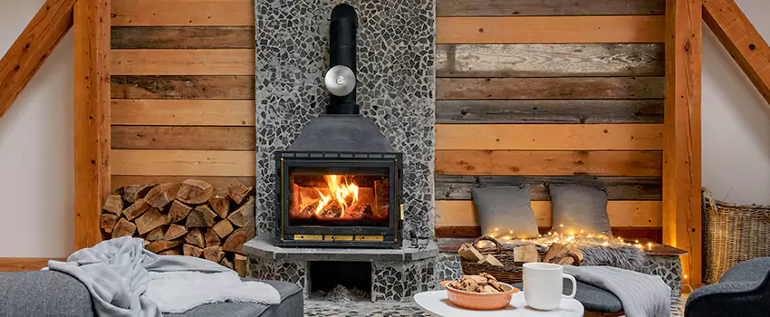 Thelin Hearth Products Direct Vent Gas Stove Fireplace Inspection in Highland Village, Texas